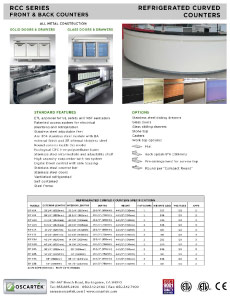 Download Refrigerated Counter Spec Sheets