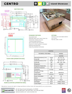 Download Centro Island Showcase Spec Sheets