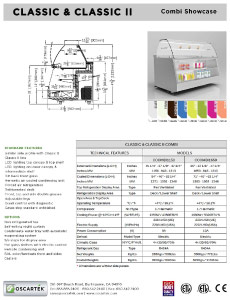 Download Classic Combi Self Serve Spec Sheets