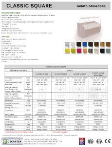 Download Classic Square Gelato Spec Sheets