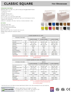 Download Classic Square Hot Spec Sheets