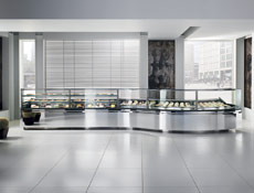 Diamond 2: deli / pastry and gelato / ice cream linear and curve display