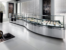 Diamond 2: deli / pastry and gelato / ice cream linear and curve display