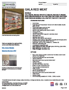 Download Gala I Red Meat Spec Sheets