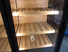 Custom wood shelf