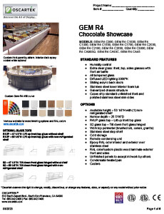 Download Gem R4 Chocolate Spec Sheets