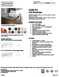 Download Gem R4 Hot Spec Sheets