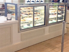 Custom Italia 3 deli / pastry with front and back sliding doors