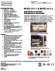 Download Muro H11 Self Serve Spec Sheets