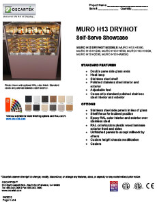Download Muro H13 Hot (Dry) Self Serve Spec Sheets