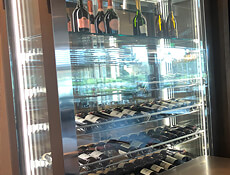 Provino II: stainless steel wine rack wine display