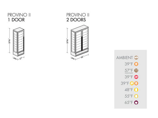 Provino: II series with 1 or 2 doors