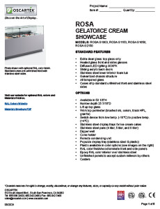 Download Rosa Gelato Spec Sheets