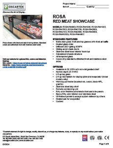 Download Rosa Pro Meat Spec Sheets